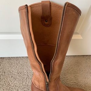 Frye Melissa Button inside Zip Leather Boots